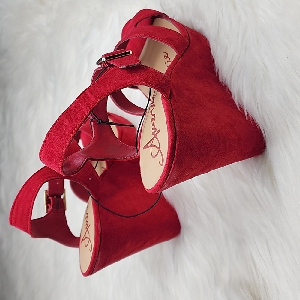 American Rag Rochelle Red Sandal Wedges - New In Box - Picture 9 of 16